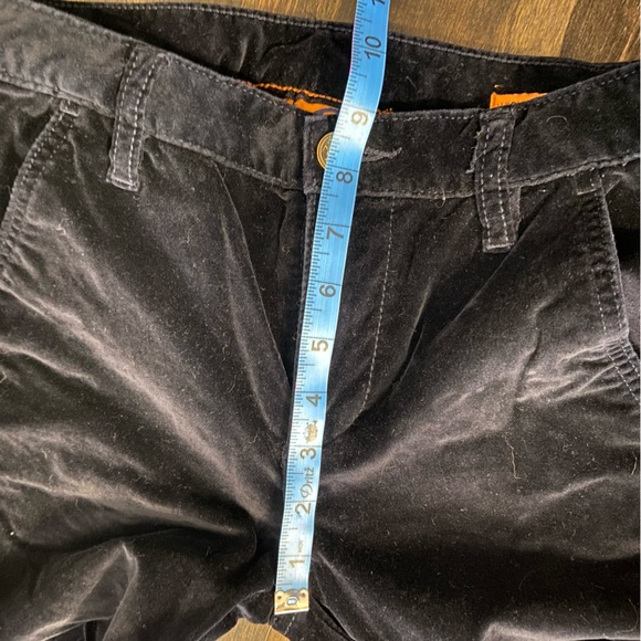 Tory Burch Navy Blue Velvet High Waist Flare - Picture 4 of 8